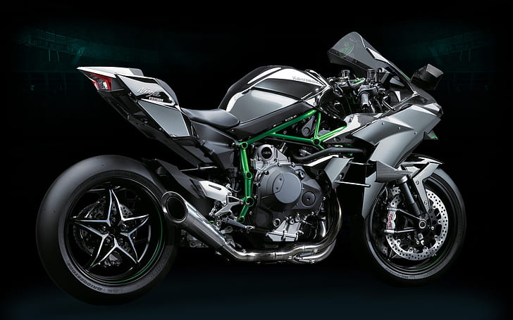 Kawasaki, Kawasaki Ninja, motocicleta, automovilismo, ninja H2, Fondo de pantalla HD