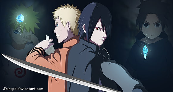 Anime, Boruto: Naruto the Movie, Boruto (Anime), Naruto Uzumaki, Sasuke Uchiha, HD tapet HD wallpaper