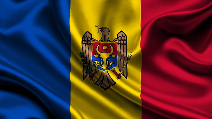 Moldaviens flagga, flagga, land, Moldavien, HD tapet