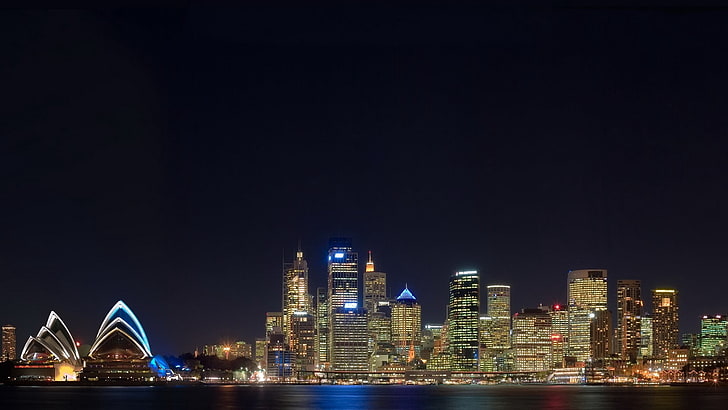 Sydney Opera House, Sydney, Australia, spiaggia, città, banchina, Sfondo HD