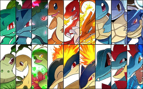 Collage de personnages Pokemon, Pokémon, Fond d'écran HD HD wallpaper