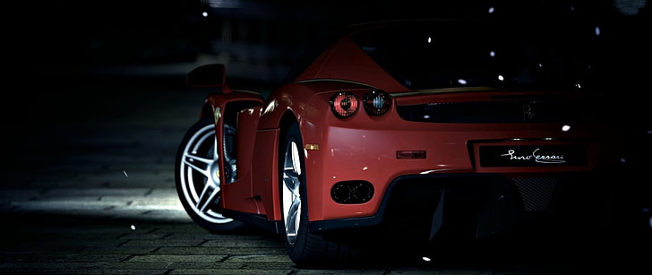 ультра-широкий, автомобиль, Ferrari, HD обои