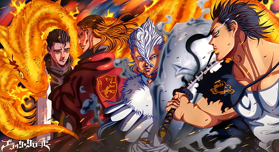 Anime, Schwarzklee, Damnatio Kira, Fuegoleon Vermillion, Nozel Silva, Yami Sukehiro, HD-Hintergrundbild HD wallpaper