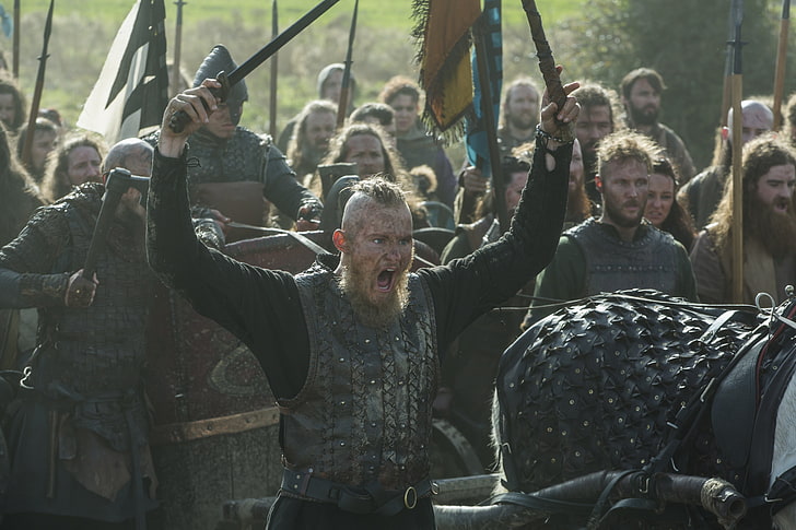 ragnar, vikings, armor, weapons, tv series, Movies, HD wallpaper