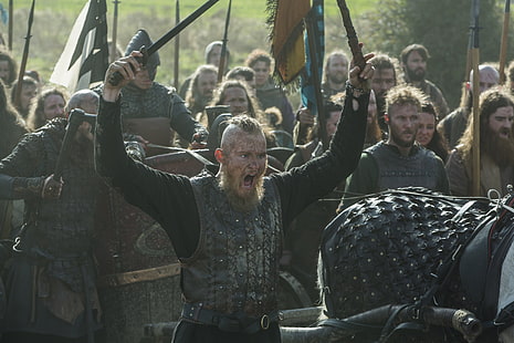 ragnar, vikings, armor, weapons, tv series, Movies, HD wallpaper HD wallpaper
