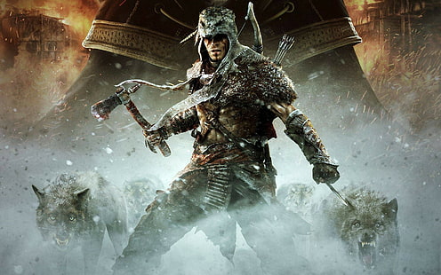 Assassin's Creed III, Assassin's Creed, videogames, Connor Kenway, HD papel de parede HD wallpaper