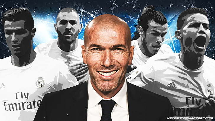 sepak bola, Cristiano Ronaldo, liga champion, Real Madrid, Gareth Bale, Karim Benzema, James Rodrigues, Wallpaper HD