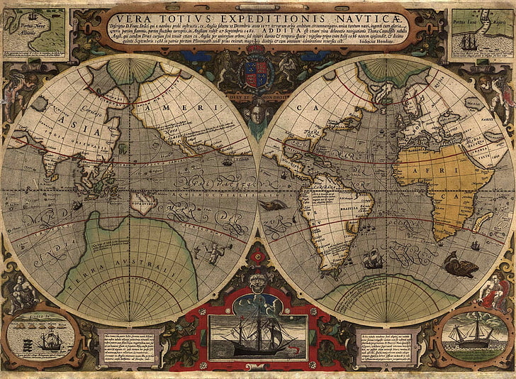 Ilustración del mapa mundial, el mundo, mapa, mapa antiguo, lepra, Fondo de pantalla HD