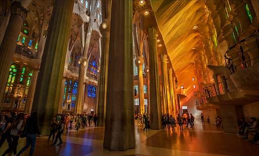 Espanha, Barcelona, ​​A Sagrada Família, HD papel de parede HD wallpaper