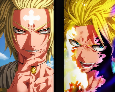 Anime, Fairy Tail, Larcade Dragneel, Sting Eucliffe, Tapety HD HD wallpaper