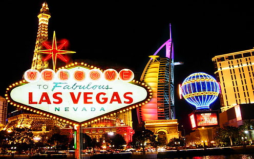Bienvenue à Las Vegas City Hotel And Casino Fun Adventure Nevada, Amérique du Nord, Fond d'écran HD HD wallpaper
