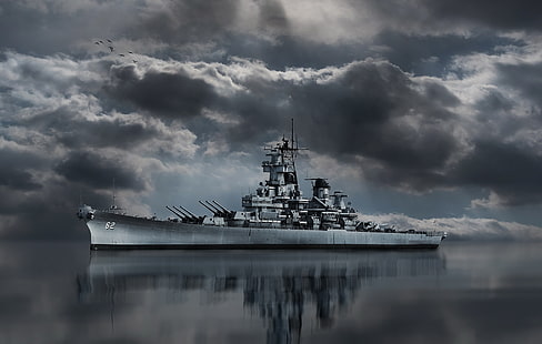  Battleship, BB-62, USS New Jersey, USNavy, HD wallpaper HD wallpaper