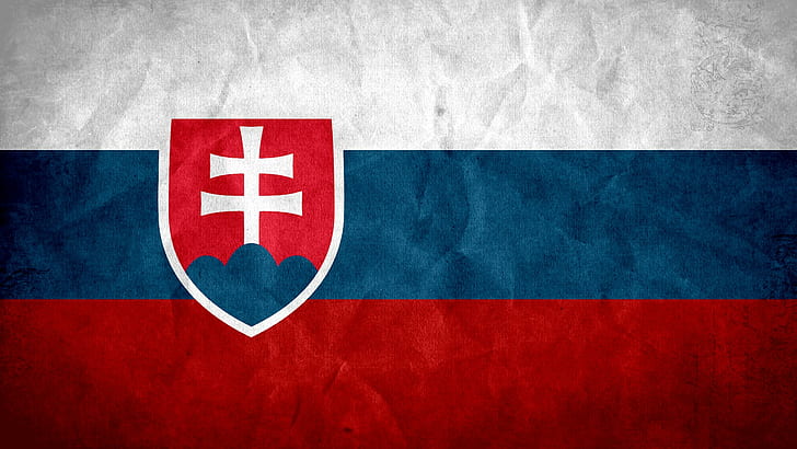 flag of slovakia, HD wallpaper