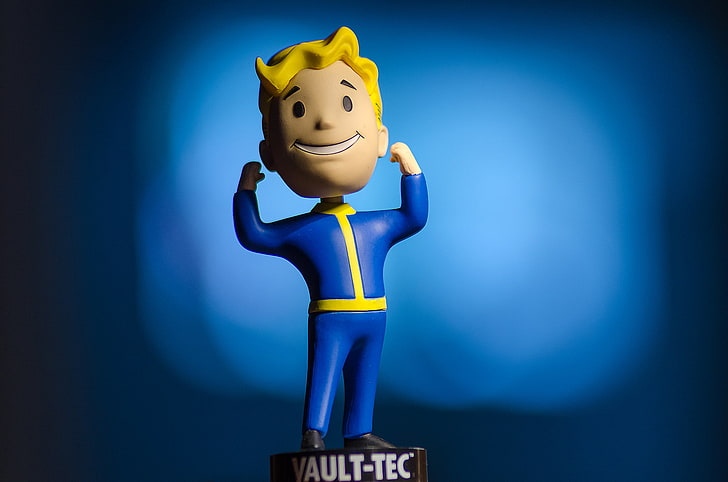Bethesda Game Studios, Fallout 4, Vault-Tec, Strength Bobblehead, HD tapet