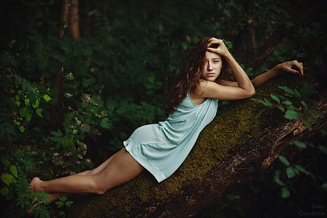 Ivan Gorokhov, natur, kvinnor utomhus, kvinnor, 500 px, modell, rödhårig, HD tapet HD wallpaper