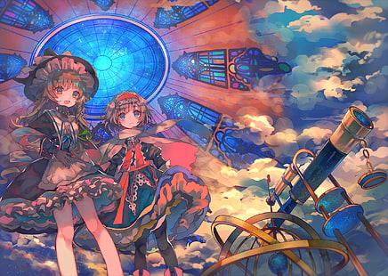 Anime, Touhou, Alice Margatroid, Marisa Kirisame, HD wallpaper HD wallpaper