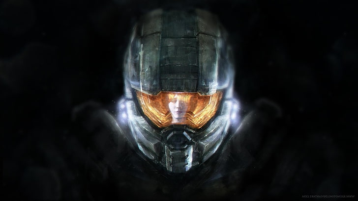 343 Industries, artwork, Halo, Halo 4, Master Chief, Spartans, video games, Xbox One, HD wallpaper