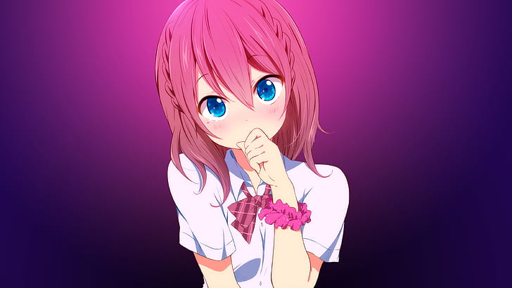 Menguap, gadis Anime, 4K, Wallpaper HD