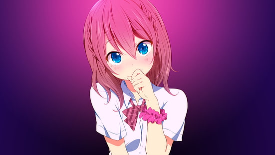 Gähnen, Anime Mädchen, 4 K, HD-Hintergrundbild HD wallpaper