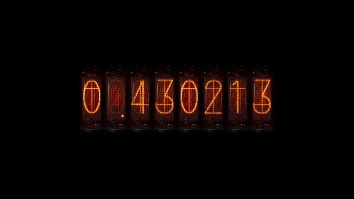 Steins;Gate, anime, time travel, Divergence Meter, Nixie Tubes, numbers, HD wallpaper