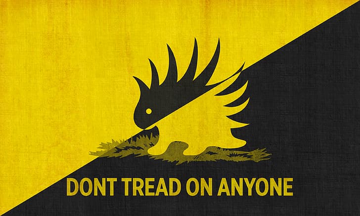 libertarianismo, anarquia, bandeira de Gadsden, HD papel de parede