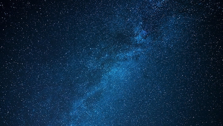 Sky, stars, texture, skin, blue, HD wallpaper