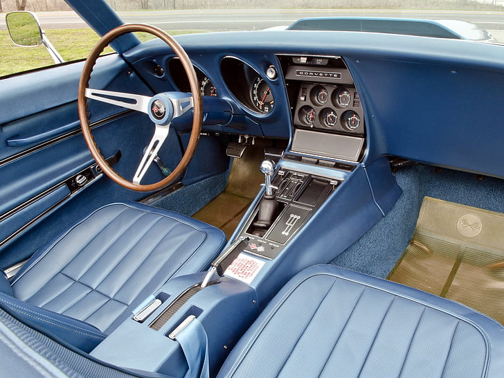 1969, 427, c 3, chevrolet, cabriolet, corvette, intérieur, l88, muscle, galuchat, supercar, Fond d'écran HD