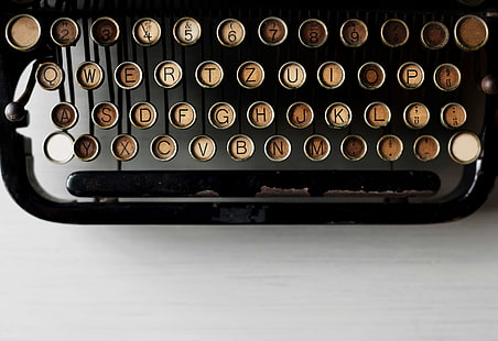 idade, antiguidade, clássico, chaves, letras, velho, máquina de escrever, vintage, HD papel de parede HD wallpaper