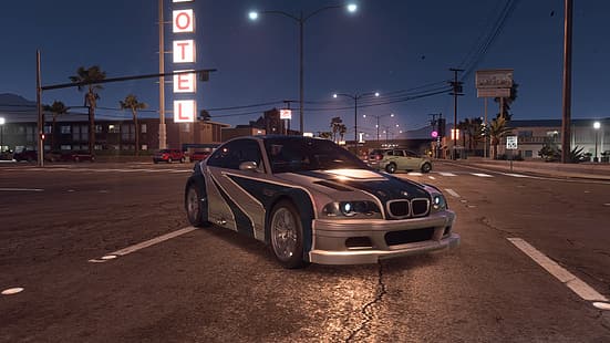 кола, нужда от изплащане на скоростта, BMW M3 GTR, Need for Speed: Most Wanted, Bluescluesfan159, HD тапет HD wallpaper