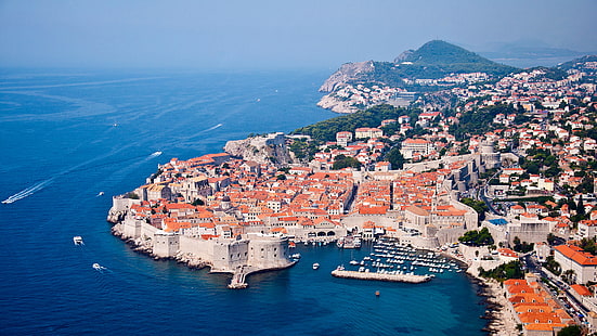 Semester vid Adriatiska havet, Dubrovnik Kroatien Hd Desktop Bakgrunder Gratis nedladdning, HD tapet HD wallpaper