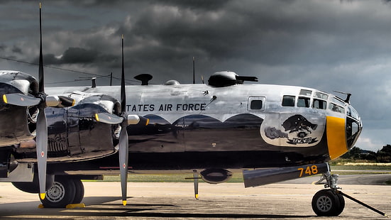 B-29 military aircraft, Military, Aircraft, HD wallpaper HD wallpaper