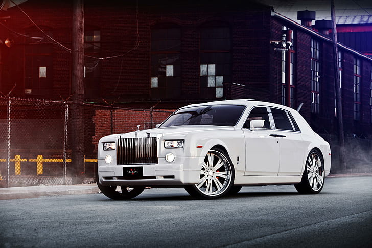 Rolls-Royce Auto, auto, roll-royce, auto di lusso, auto bianche, bianche, di lusso, Sfondo HD