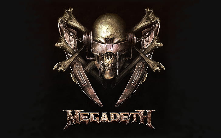 Megadeth HD, megadeth logo, music, megadeth, HD wallpaper