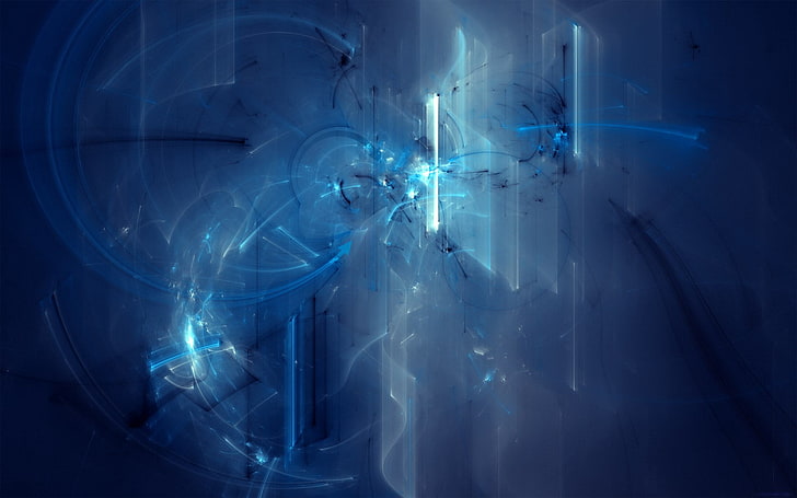 blue abstract wallpaper, abstract, HD wallpaper