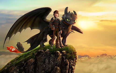 how to train your dragon, movies, animated movies, dragon, night fury, HD wallpaper HD wallpaper
