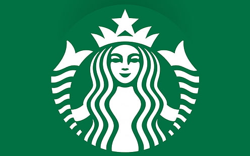 Логотип Starbucks Coffee Green, логотип Starbucks, Другое,, зеленый, логотип, Starbucks, HD обои HD wallpaper
