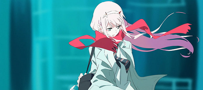 Liebling im FranXX, Zero Two (Liebling im FranXX), Anime Girls, rosa Haare, HD-Hintergrundbild HD wallpaper