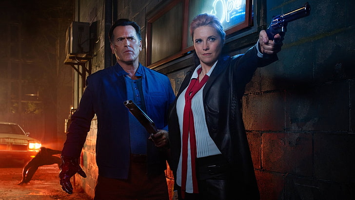 TV-show, Ash Vs Evil Dead, Bruce Campbell, Lucy Lawless, HD tapet