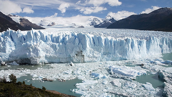 gunung es, Argentina, gletser, alam, lanskap, Wallpaper HD HD wallpaper