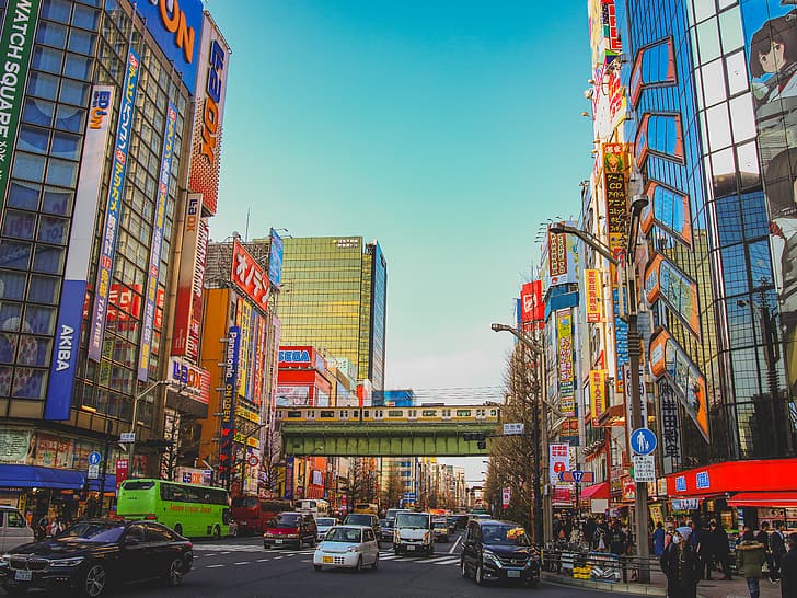 Japonya, Tokyo, Akihabara, HD masaüstü duvar kağıdı
