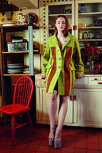Sophie Turner, kızıl saçlı, oyuncu, mavi gözlü, HD masaüstü duvar kağıdı HD wallpaper