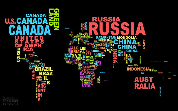 world, black, world map, word clouds, map, typography, countries, HD wallpaper