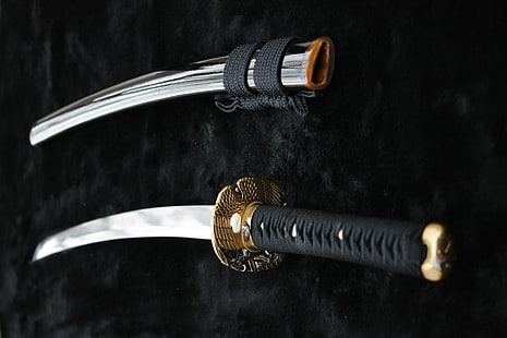 катана, япония, меч, HD обои HD wallpaper