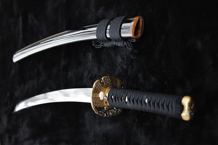 katana, sword, Japan, HD wallpaper