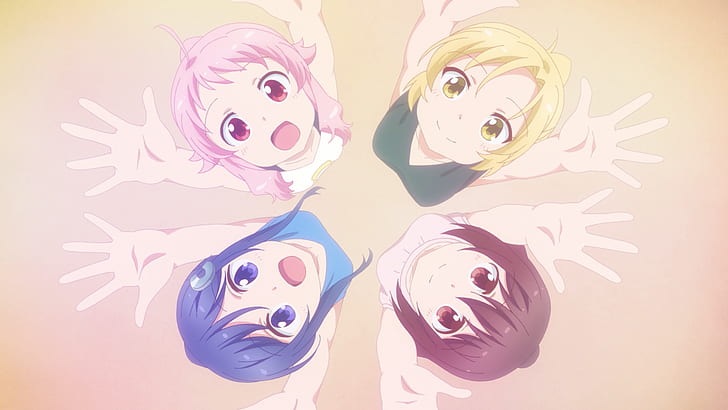 Anime, Anima Yell!, Arima Hizume, Hatoya Kohane, Sawatari Uki, Tatejima Kotetsu, HD-Hintergrundbild