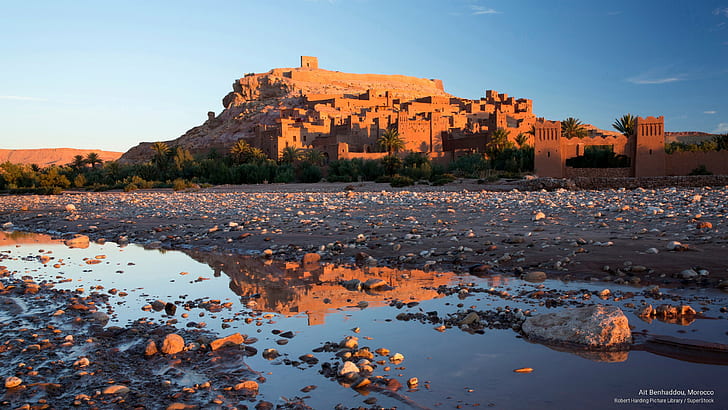 آيت بن حدو ، المغرب ، عمارة، خلفية HD