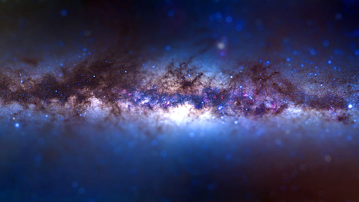 Galaxy Млечен път Звезди Tilt-Shift HD, космос, звезди, галактика, смяна, наклон, начин, млечен, HD тапет
