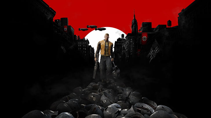 dead rising game poster、Wolfenstein 2：The New Colossus、poster、E3 2017、4k、 HDデスクトップの壁紙
