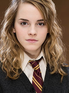 Pirang, Mata Cokelat, Emma Watson, Harry Potter, Hermione Granger, wanita, Wallpaper HD HD wallpaper