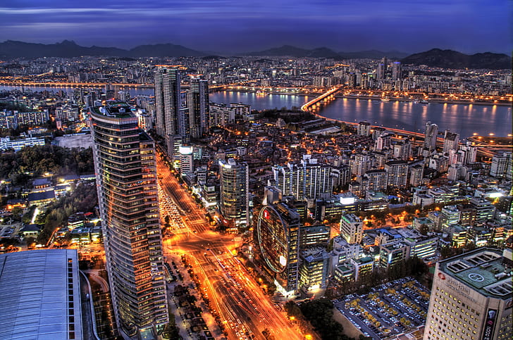 Corea del Sur, Seúl, ciudad capital, Fondo de pantalla HD | Wallpaperbetter